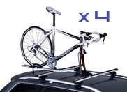 Fietsdrager dak voorvorkmontage 4 fietsen